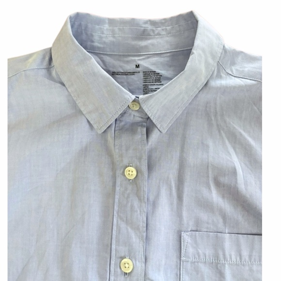 MUJI | Women’s Cotton Shirt – Light Blue – Size M - Picture 9 of 13